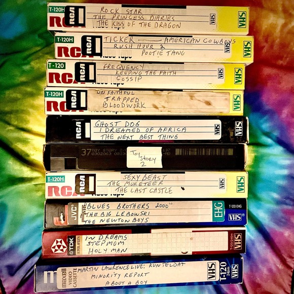 Multiple Other - 10 VHS Grab Bag - “Blank” as photoed